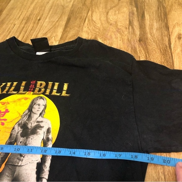 Vintage 2003 Kill Bill Black T-shirt Size Medium Giant Tag Movie Promo Tarantino - Picture 6 of 7